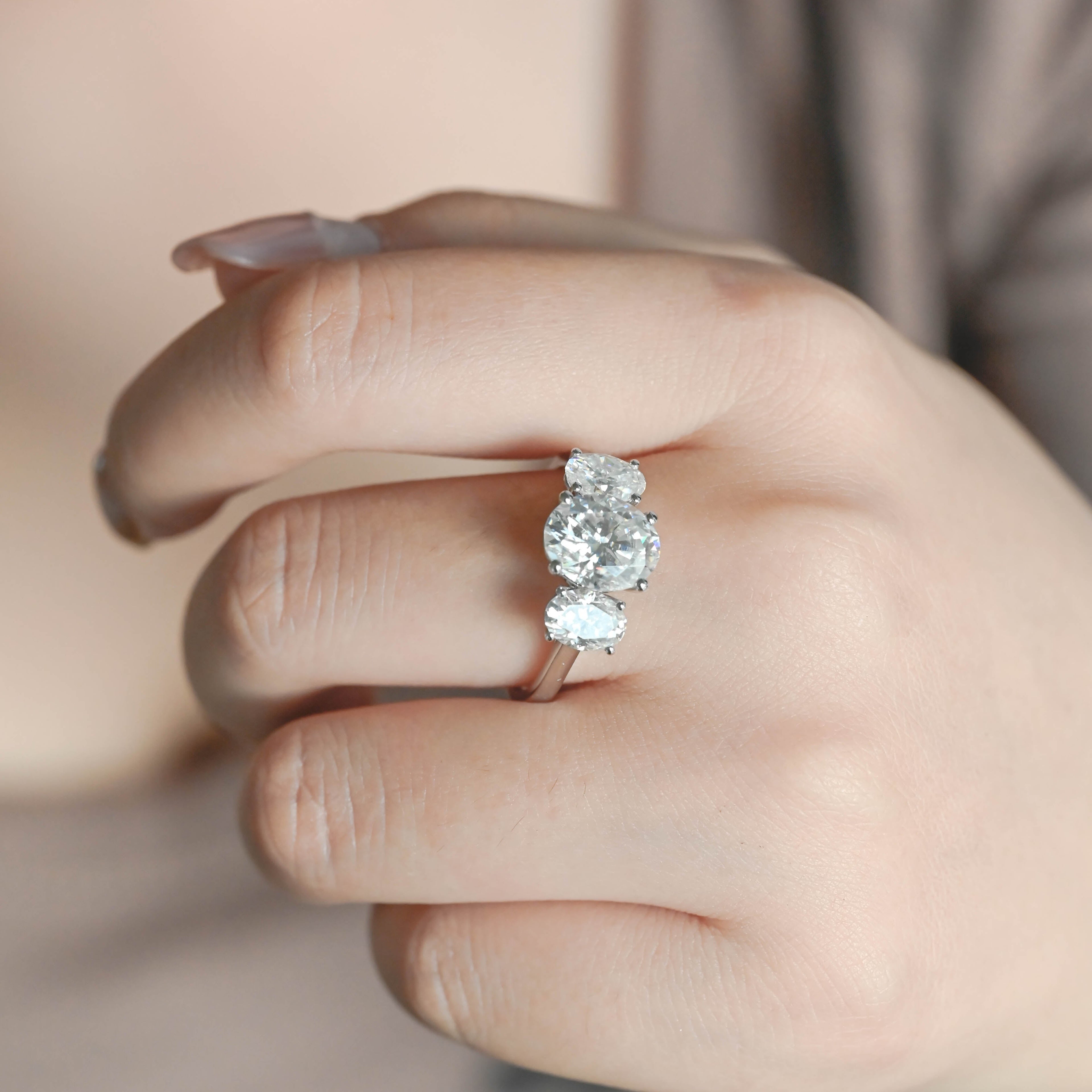 IGI Certified 1-5 Carat Oval Cut Lab Grown Diamond Ring | D VS1 EX | 14K 18K Gold & Platinum