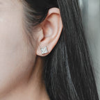 IGI Certified Princess Cut Lab Grown Diamond Stud Earrings | D VS1 EX | 2-6 CTW | 14K 18K Gold & Platinum
