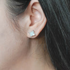 IGI Certified Princess Cut Lab Grown Diamond Stud Earrings | D VS1 EX | 2-6 CTW | 14K 18K Gold & Platinum