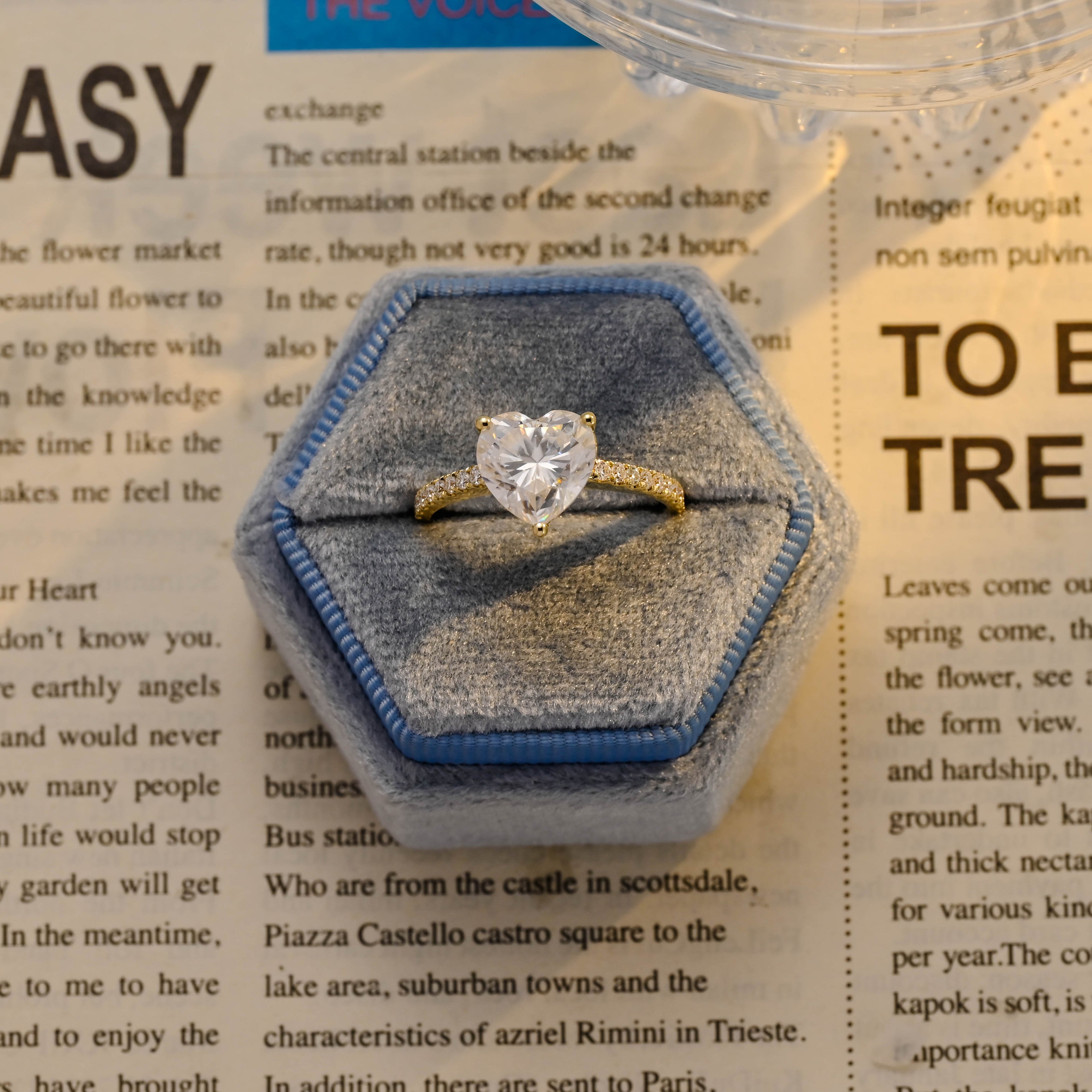 IGI Certified Heart Shaped Lab Grown Diamond Ring | 1-3 CT | D VS1 EX | 14K 18K Gold & Platinum