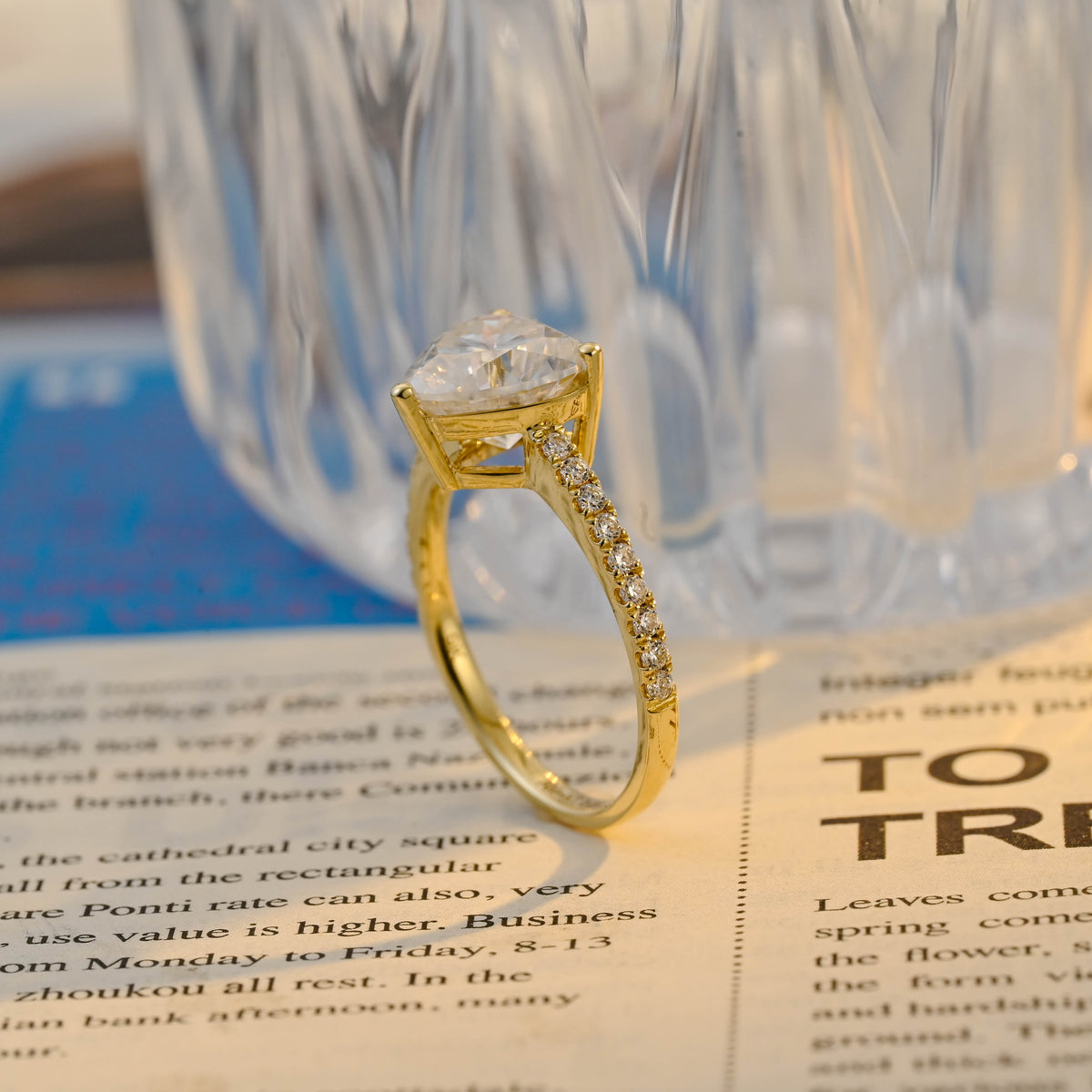 IGI Certified Heart Shaped Lab Grown Diamond Engagement Ring | 1-3 CT | D VS1 EX | 14K 18K Gold & Platinum