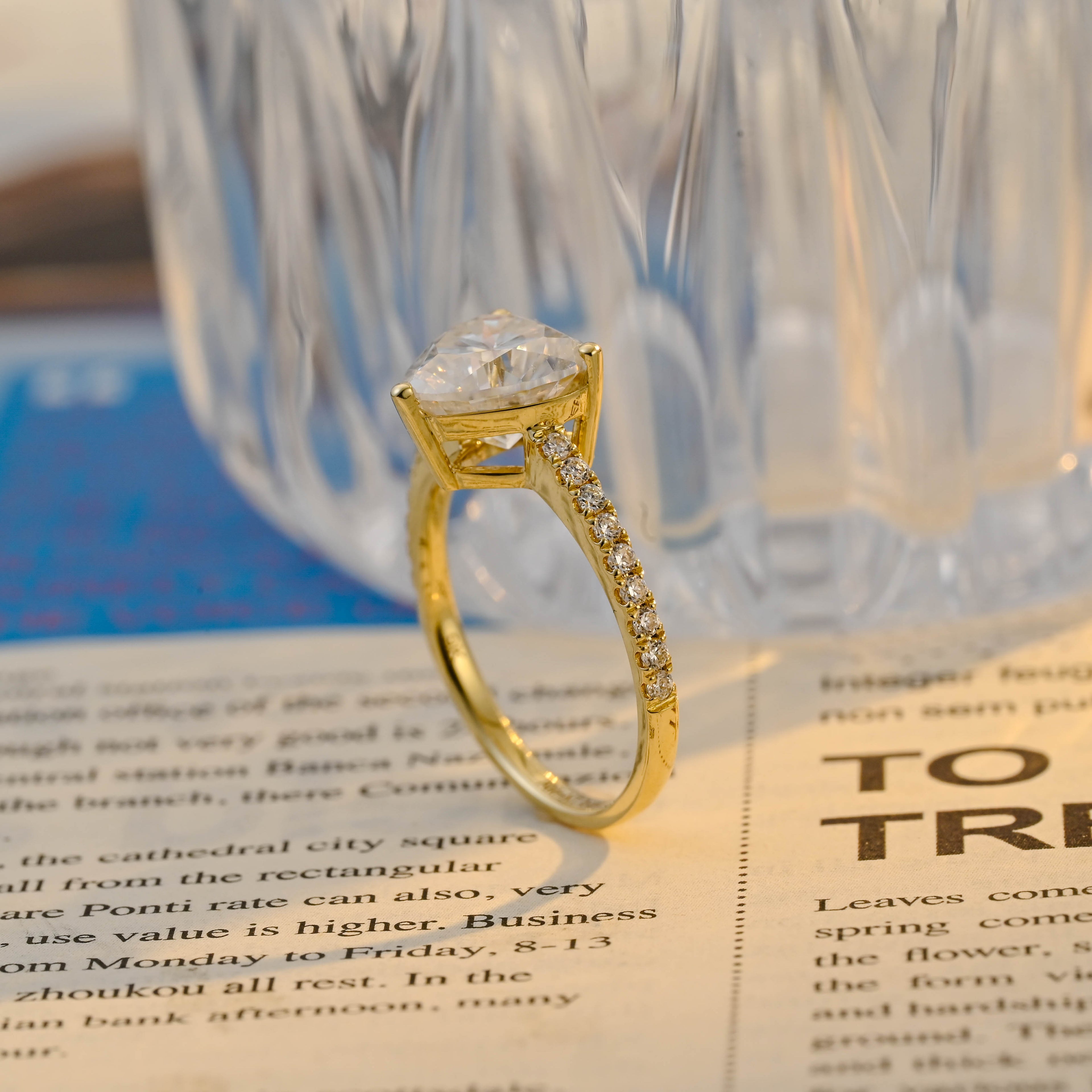 IGI Certified Heart Shaped Lab Grown Diamond Ring | 1-3 CT | D VS1 EX | 14K 18K Gold & Platinum