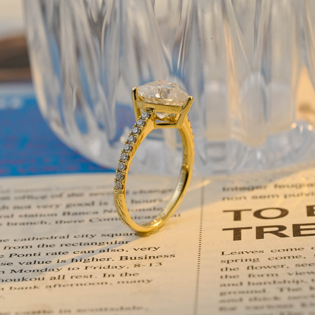 IGI Certified Heart Shaped Lab Grown Diamond Ring | 1-3 CT | D VS1 EX | 14K 18K Gold & Platinum