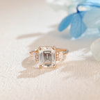 IGI Certified 1-5 Carat D Color VS1 Clarity Emerald Cut Lab Grown Diamond Engagement Ring in 14K/18K Gold or Platinum