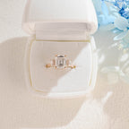 IGI Certified 1-5 Carat D Color VS1 Clarity Emerald Cut Lab Grown Diamond Engagement Ring in 14K/18K Gold or Platinum