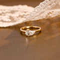 IGI Certified 1-5 Carat Pear Shaped Lab Grown Diamond Ring | D VS1 EX | 14K 18K Gold & Platinum