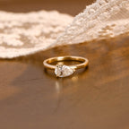 IGI Certified 1-5 Carat Pear Shaped Lab Grown Diamond Ring | D VS1 EX | 14K 18K Gold & Platinum