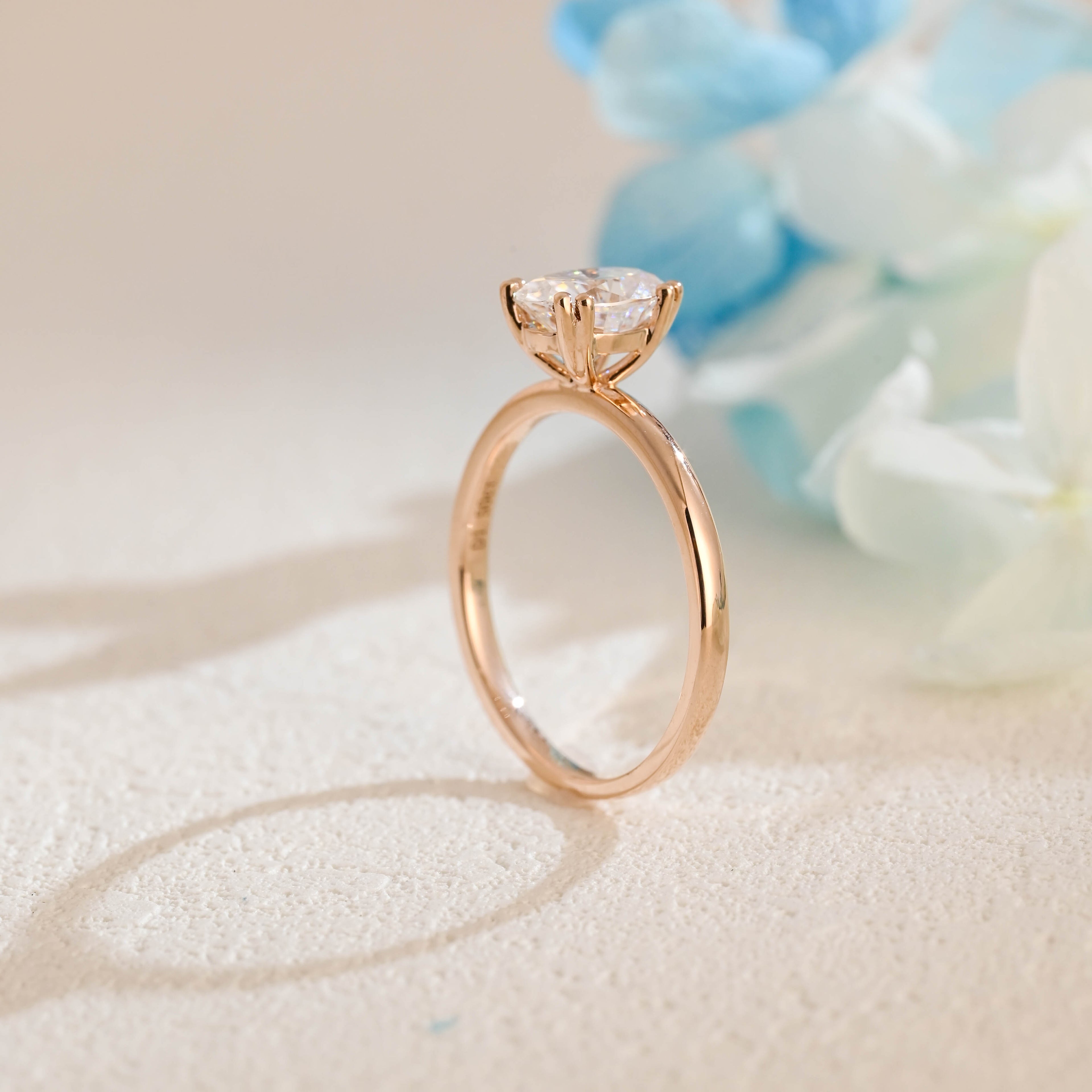 IGI Certified 1-5 Carat D Color VS1 Clarity Oval Cut Lab Grown Diamond Engagement Ring in 14K/18K Gold or Platinum