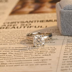 IGI Certified 1-3 Carat Cushion Cut Lab Grown Diamond Ring | D VS1 EX | 14K 18K  Gold & Platinum
