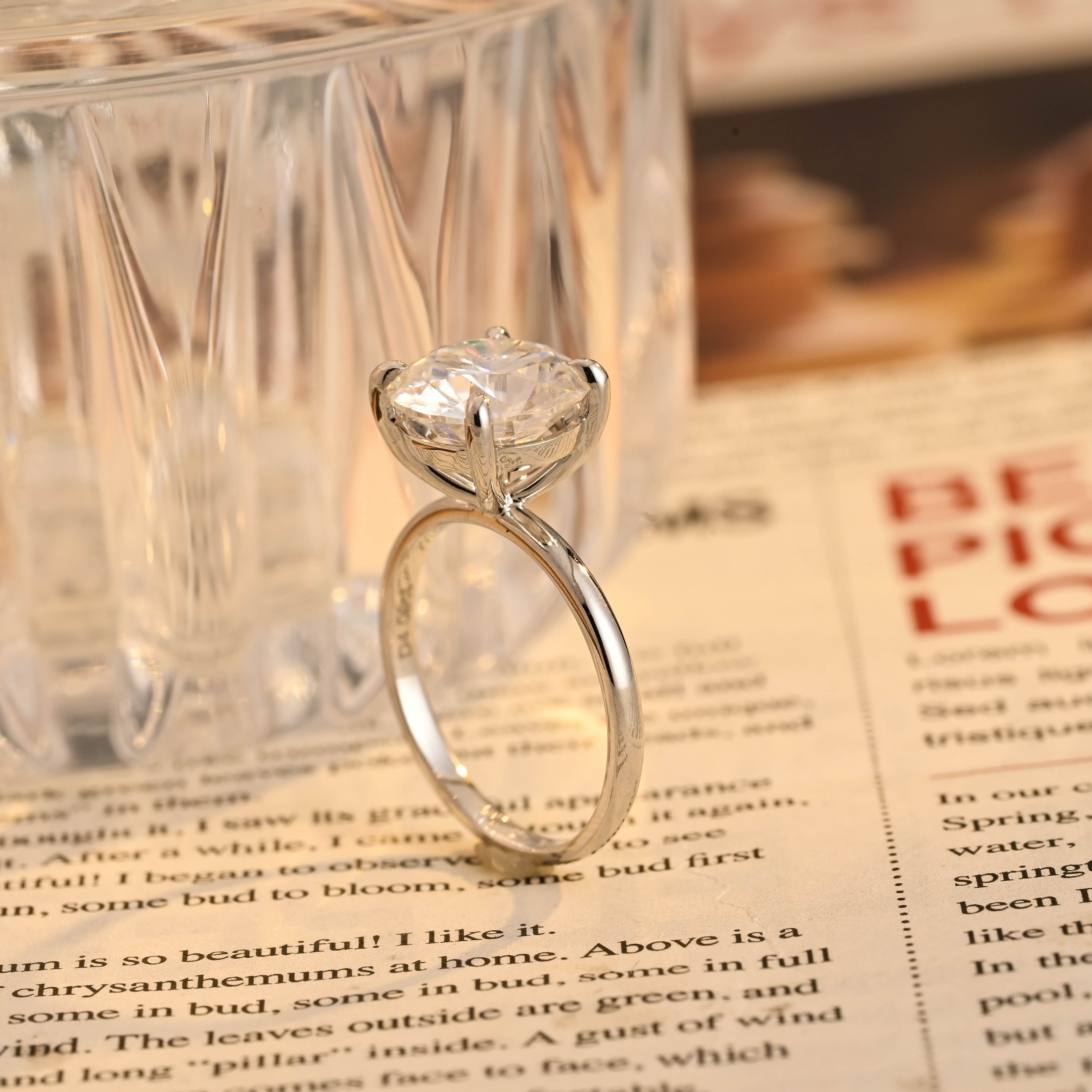 IGI Certified 1-5 Carat Round Brilliant Lab Grown Diamond Ring | D VS1 Ideal Cut | 14K 18K Gold & Platinum