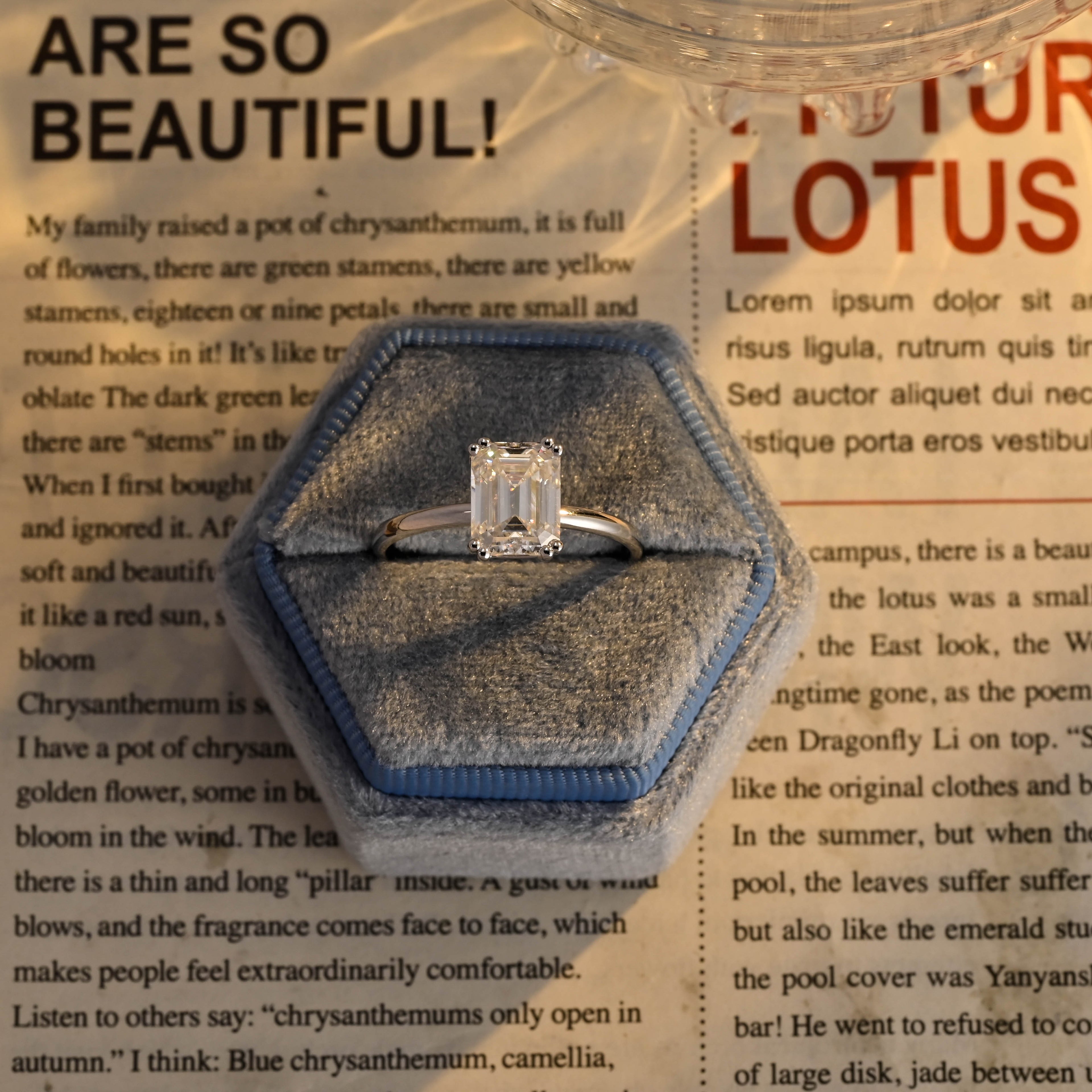IGI Certified 1-5 Carat Emerald Cut Lab Grown Diamond Ring | D VS1 EX | 14K 18K Gold & Platinum