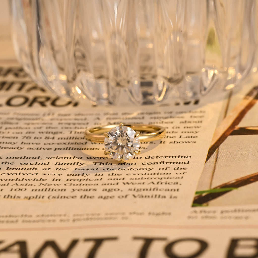 IGI Certified 1-5 Carat Round Brilliant Lab Grown Diamond Ring | D VS1 Ideal Cut | 14K 18K Gold & Platinum