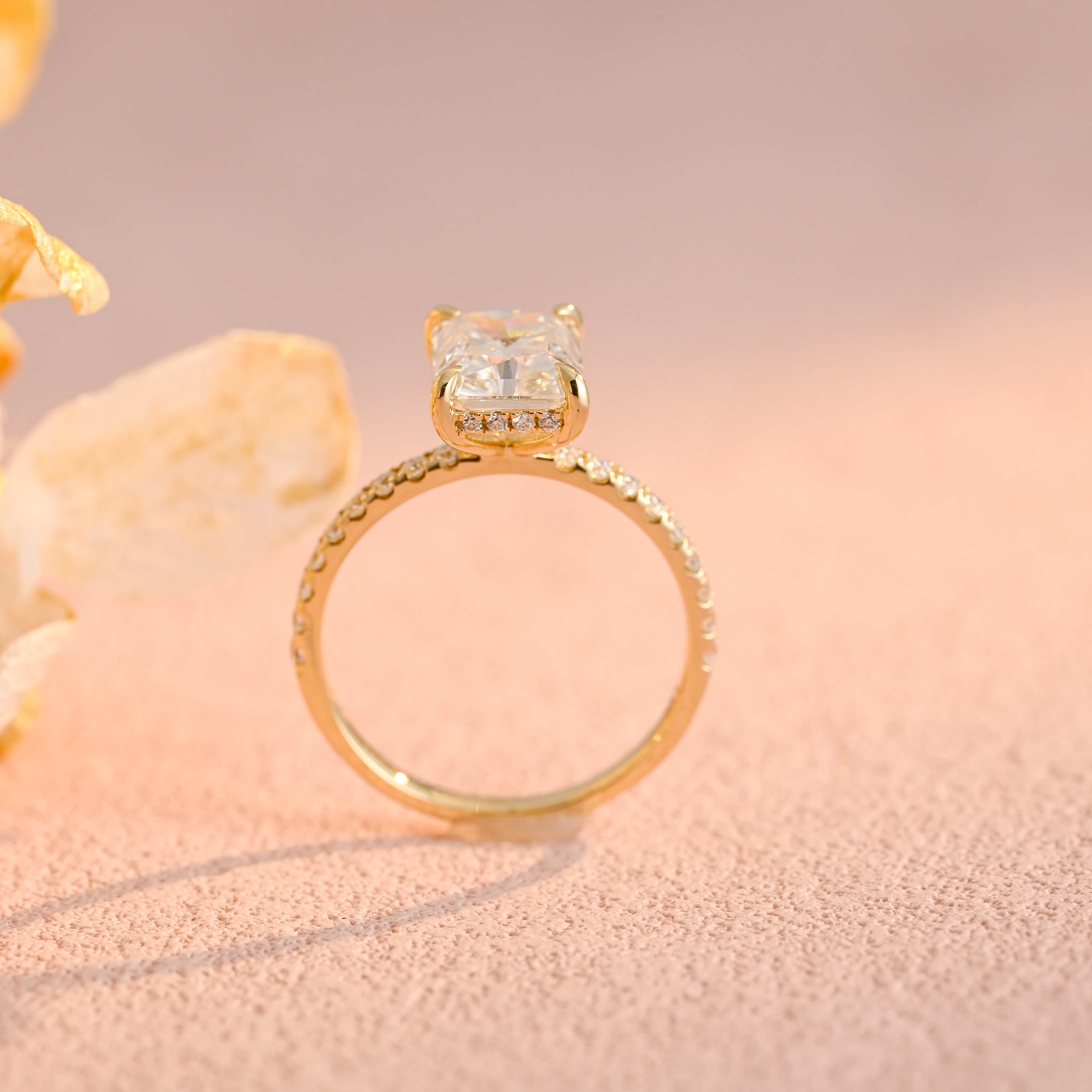 IGI Certified 1-5 Carat D Color VS1 Clarity Radiant Cut Lab Grown Diamond Engagement Ring in 14K/18K Gold or Platinum