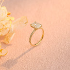 IGI Certified 1-5 Carat D Color VS1 Clarity Radiant Cut Lab Grown Diamond Engagement Ring in 14K/18K Gold or Platinum