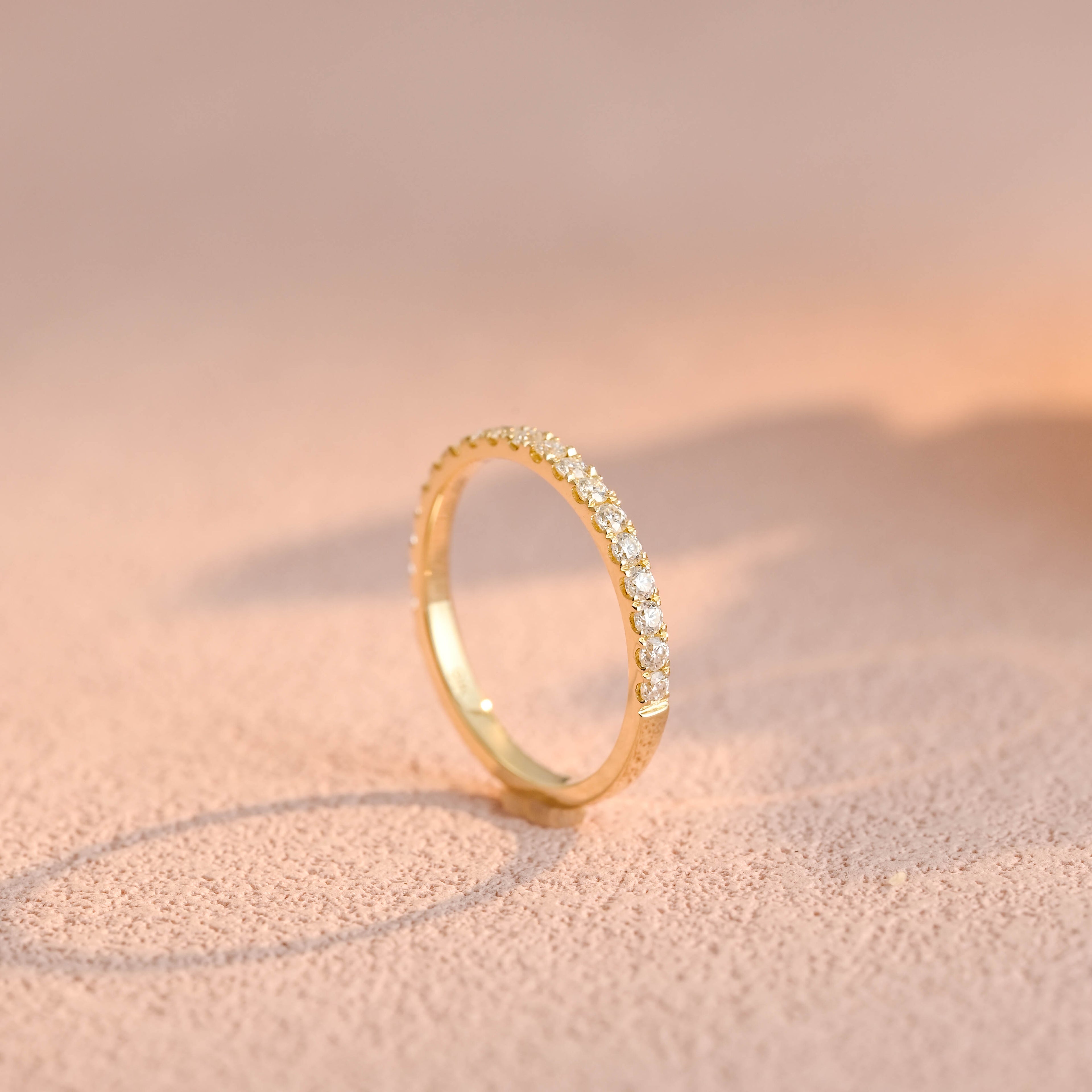 Lab Cultured Diamond Engagement Ring | Customizable Women's/Gentlemen's Wedding Bands | Eco-Friendly 14K/18K Yellow Gold/Platinum Setting