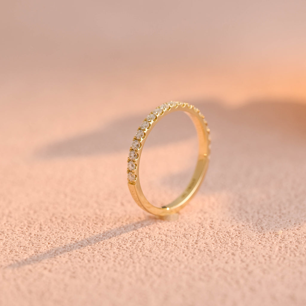 Lab Cultured Diamond Engagement Ring | Customizable Women's/Gentlemen's Wedding Bands | Eco-Friendly 14K/18K Yellow Gold/Platinum Setting