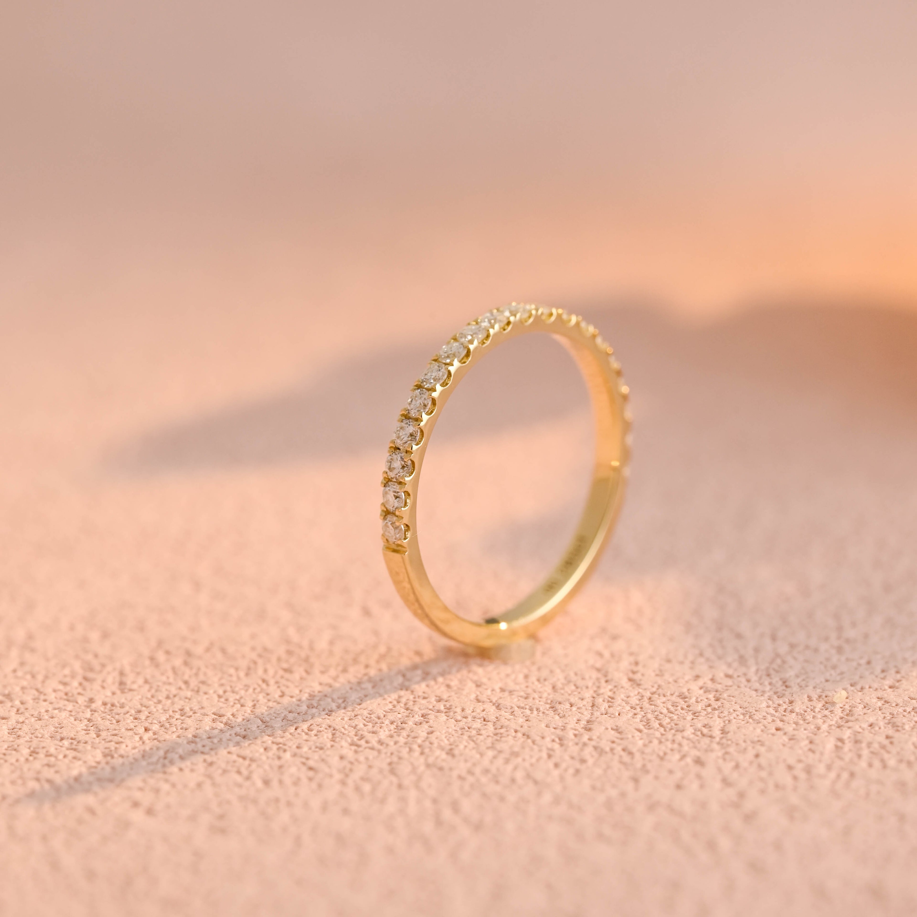 Lab Cultured Diamond Engagement Ring | Customizable Women's/Gentlemen's Wedding Bands | Eco-Friendly 14K/18K Yellow Gold/Platinum Setting
