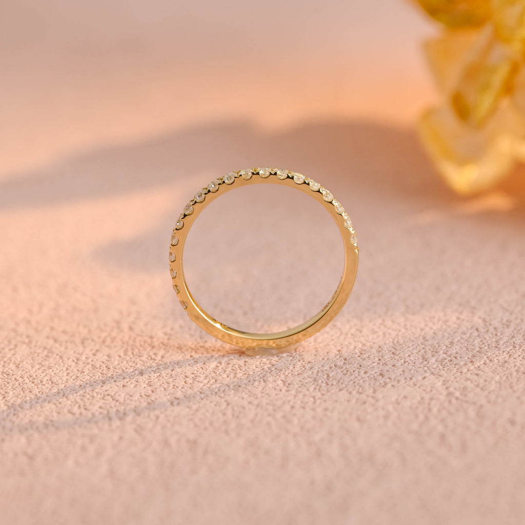 Lab Cultured Diamond Engagement Ring | Customizable Women's/Gentlemen's Wedding Bands | Eco-Friendly 14K/18K Yellow Gold/Platinum Setting