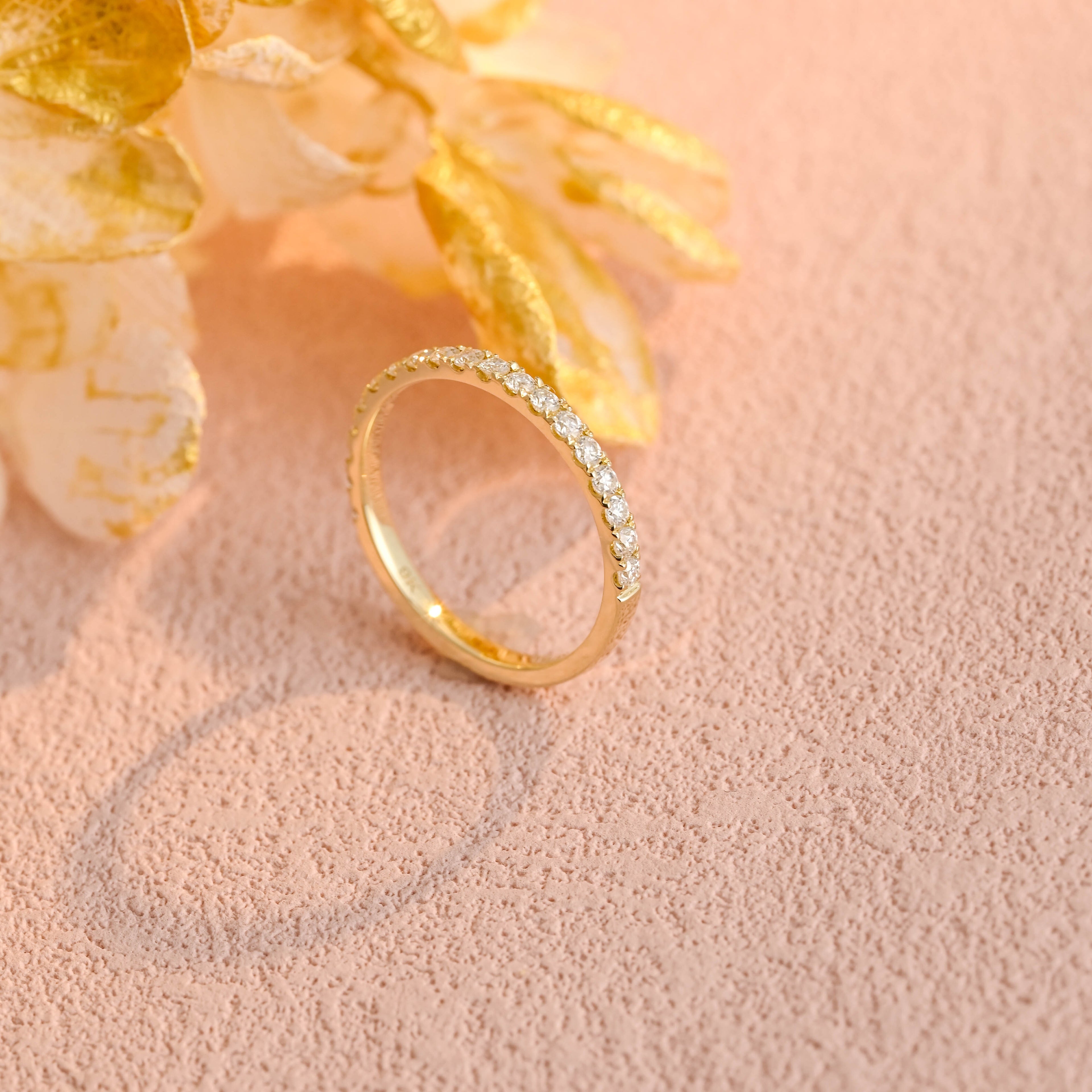 Lab Cultured Diamond Engagement Ring | Customizable Women's/Gentlemen's Wedding Bands | Eco-Friendly 14K/18K Yellow Gold/Platinum Setting