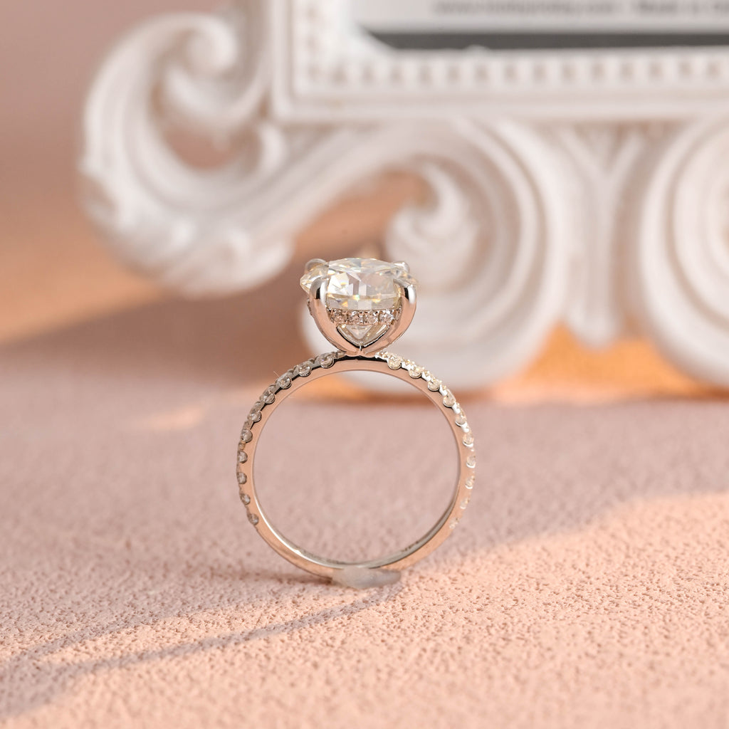 IGI Certified Round Cut Lab Grown Diamond Engagement Ring, 1-5 Carat D VS1, 14K/18K Gold or Platinum