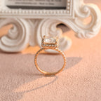 IGI Certified Princess Cut Lab Grown Diamond Ring - 1-5 CT D VS1 - 14K/18K Gold & Platinum