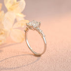 IGI Certified Princess Cut Lab Grown Diamond Ring - 1-5 CT D VS1 - 14K/18K Gold & Platinum