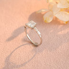 IGI Certified Princess Cut Lab Grown Diamond Ring - 1-5 CT D VS1 - 14K/18K Gold & Platinum