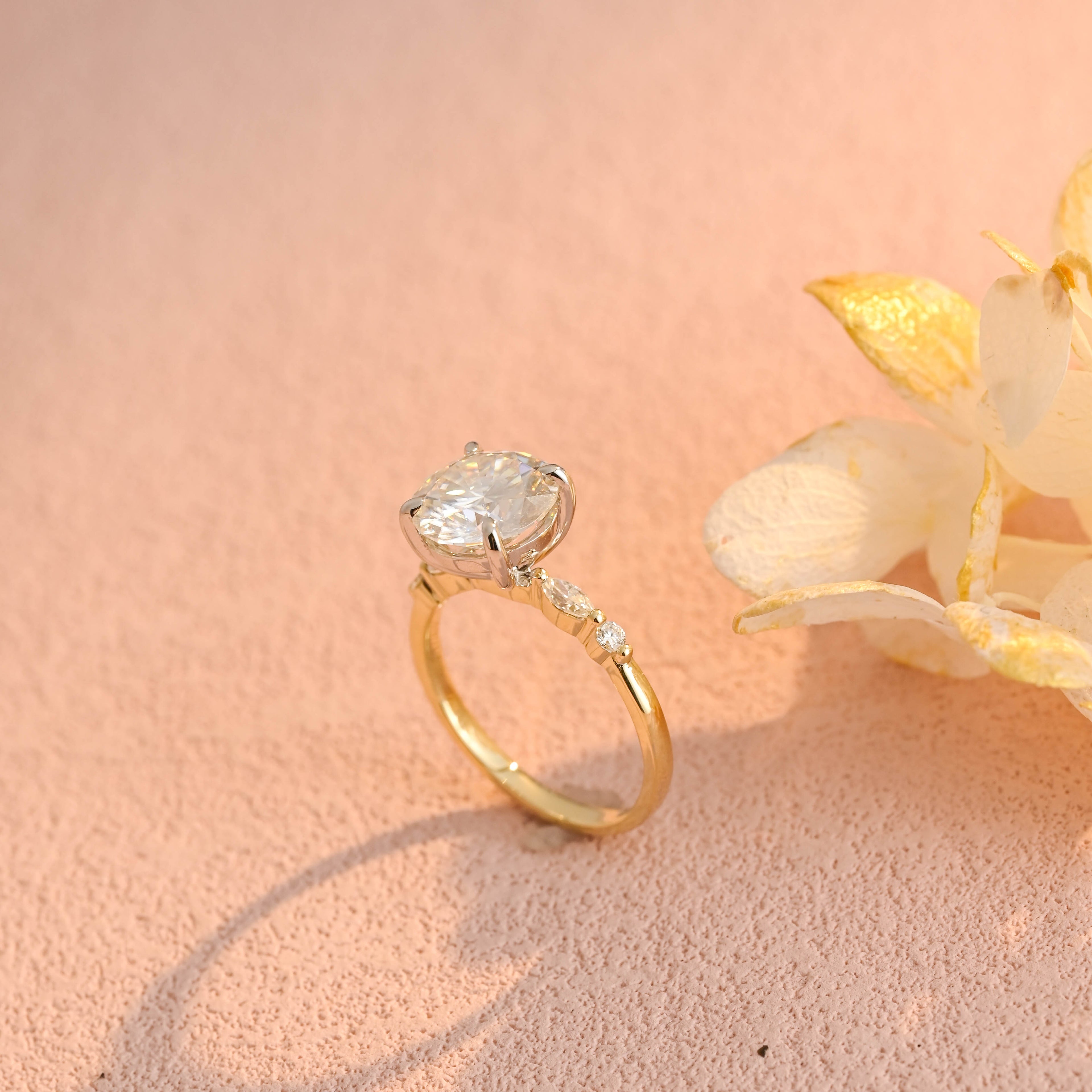 IGI Certified Round Cut Lab Grown Diamond Engagement Ring, 1-5 Carat D VS1, 14K/18K Gold or Platinum