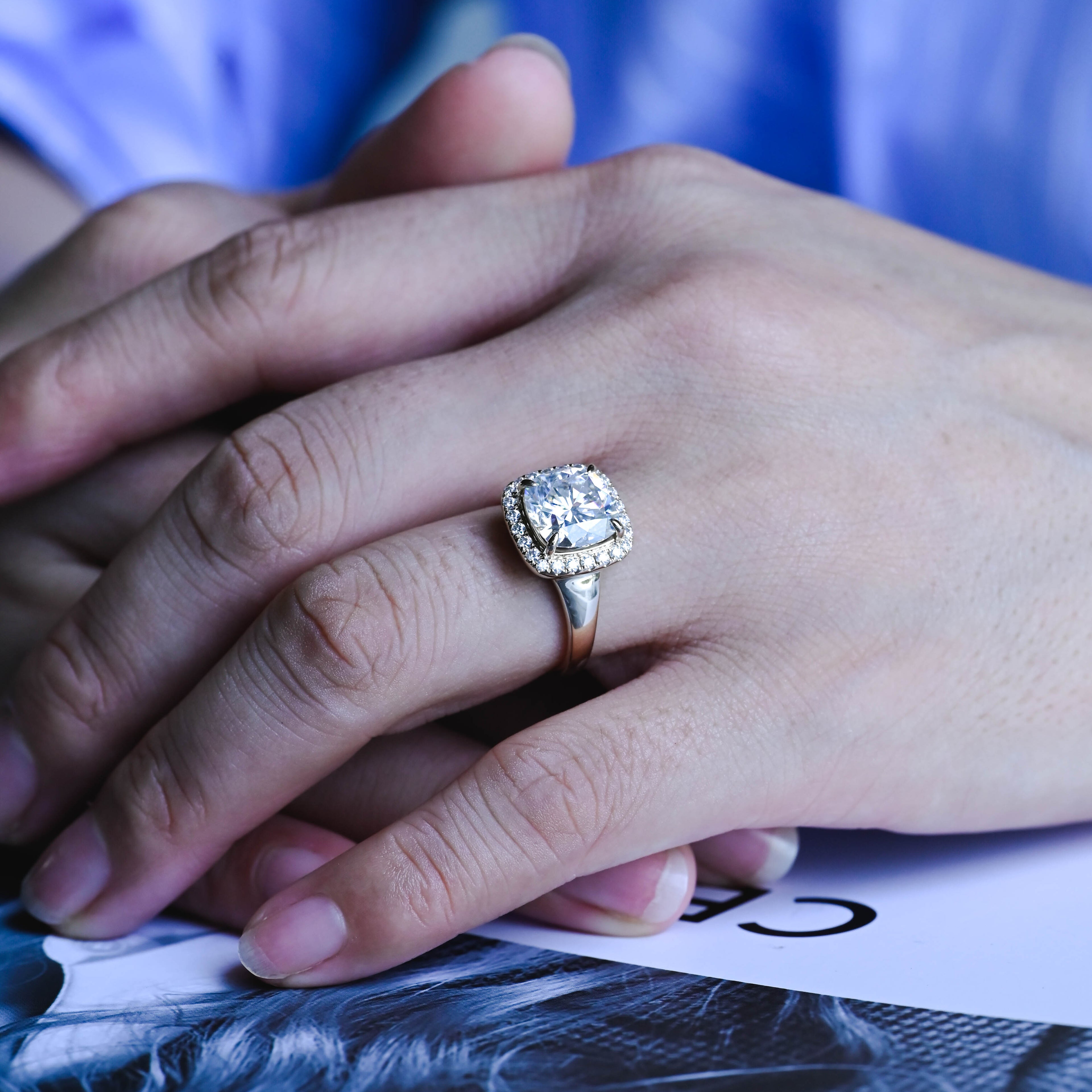 IGI Certified 1-3 Carat Cushion Cut Lab Grown Diamond Ring | D VS1 EX | 14K 18K  Gold & Platinum
