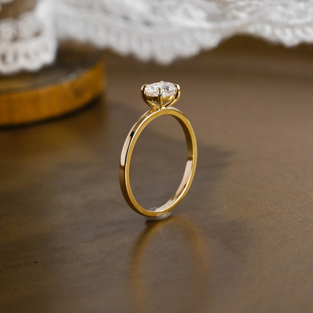 IGI Certified 1-5 Carat Oval Cut Lab Grown Diamond Ring | D VS1 EX | 14K 18K Gold & Platinum