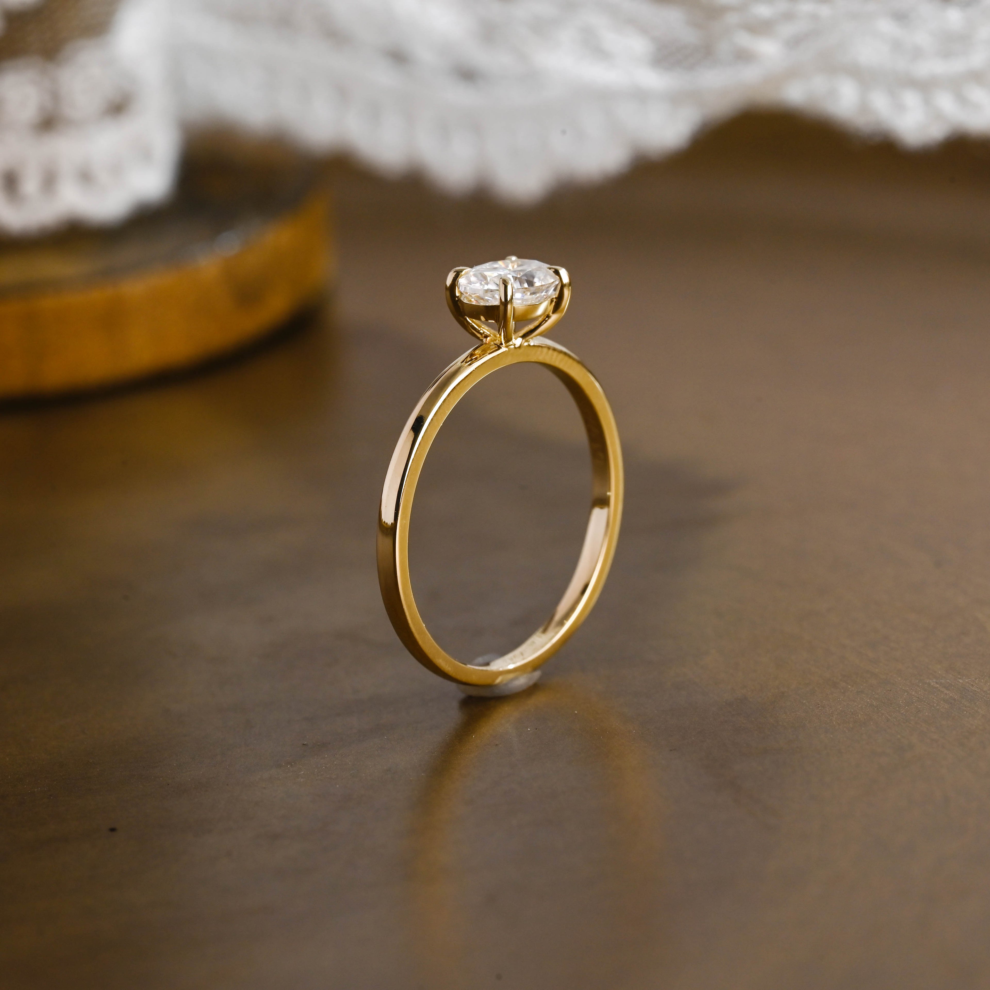 IGI Certified 1-5 Carat Oval Cut Lab Grown Diamond Ring | D VS1 EX | 14K 18K Gold & Platinum