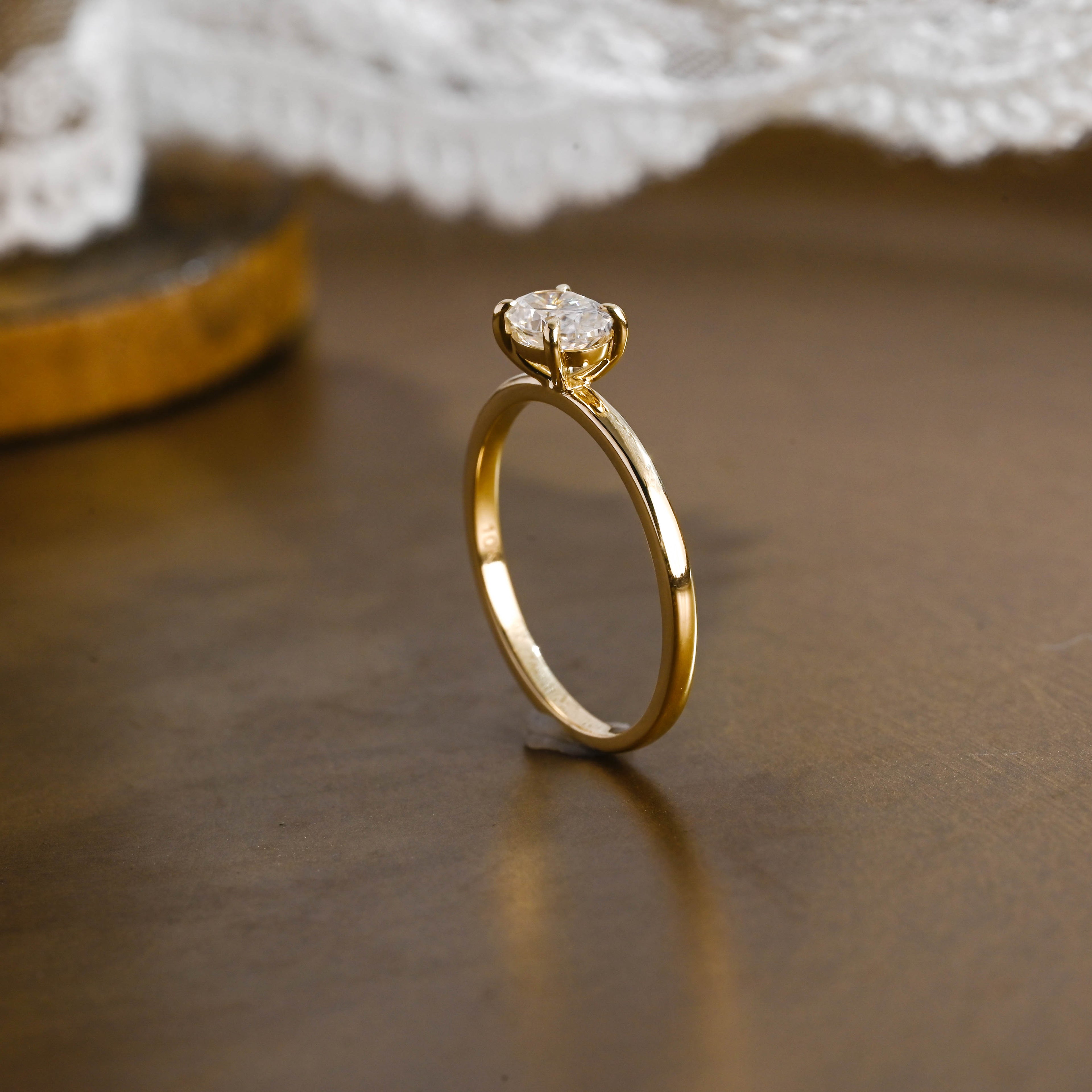 IGI Certified 1-5 Carat Oval Cut Lab Grown Diamond Ring | D VS1 EX | 14K 18K Gold & Platinum