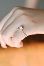 IGI Certified 1-5 Carat D Color VS1 Clarity Emerald Cut Lab Grown Diamond Engagement Ring in 14K/18K Gold or Platinum