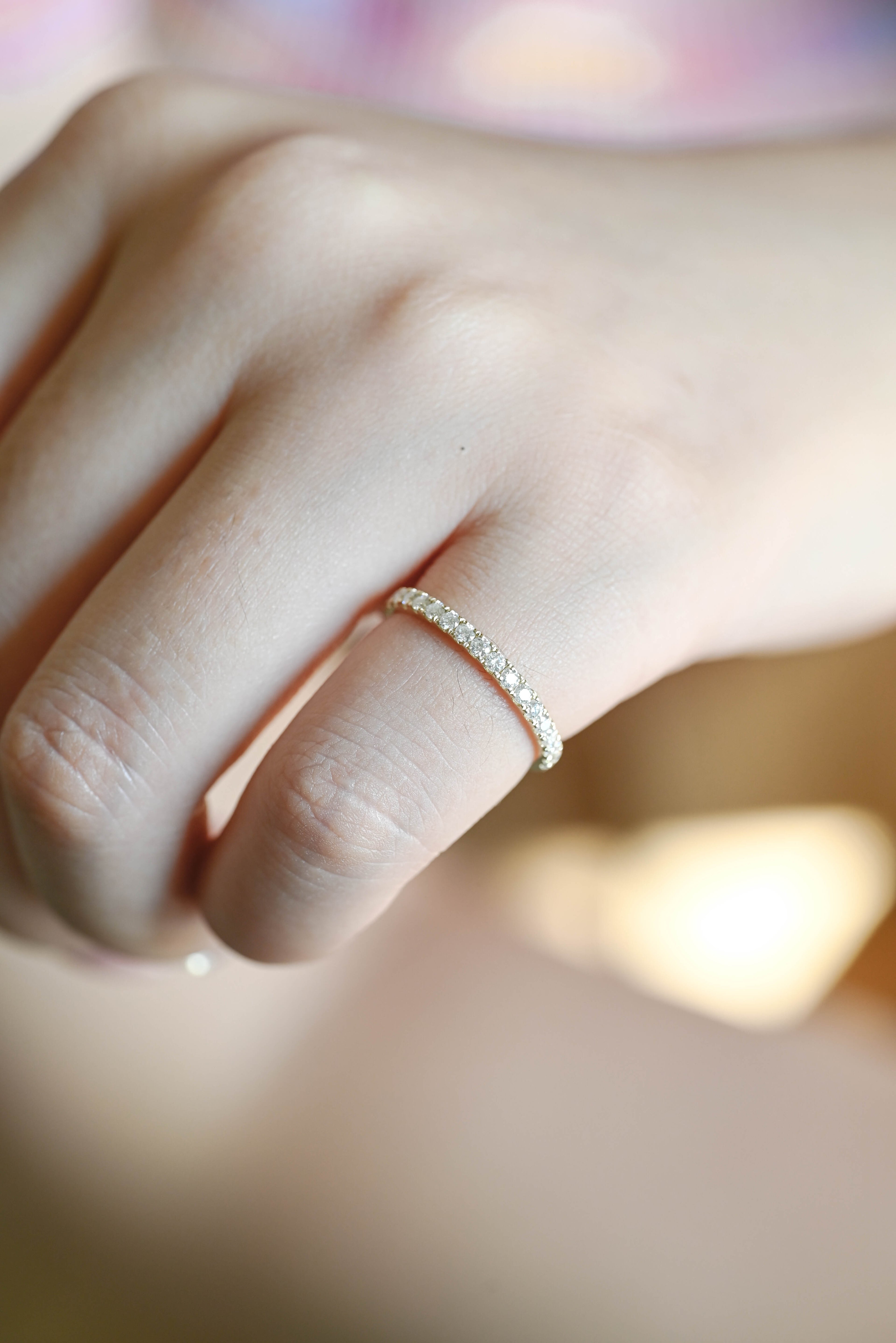 Lab Cultured Diamond Engagement Ring | Customizable Women's/Gentlemen's Wedding Bands | Eco-Friendly 14K/18K Yellow Gold/Platinum Setting