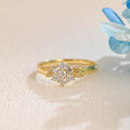Lab Cultured Diamond Engagement Ring | Customizable Women's/Gentlemen's Wedding Bands | Eco-Friendly 14K/18K Yellow Gold/Platinum Setting