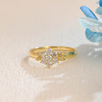 Lab Cultured Diamond Engagement Ring | Customizable Women's/Gentlemen's Wedding Bands | Eco-Friendly 14K/18K Yellow Gold/Platinum Setting
