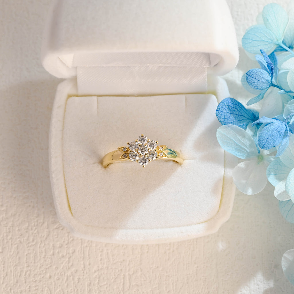 Lab Cultured Diamond Engagement Ring | Customizable Women's/Gentlemen's Wedding Bands | Eco-Friendly 14K/18K Yellow Gold/Platinum Setting