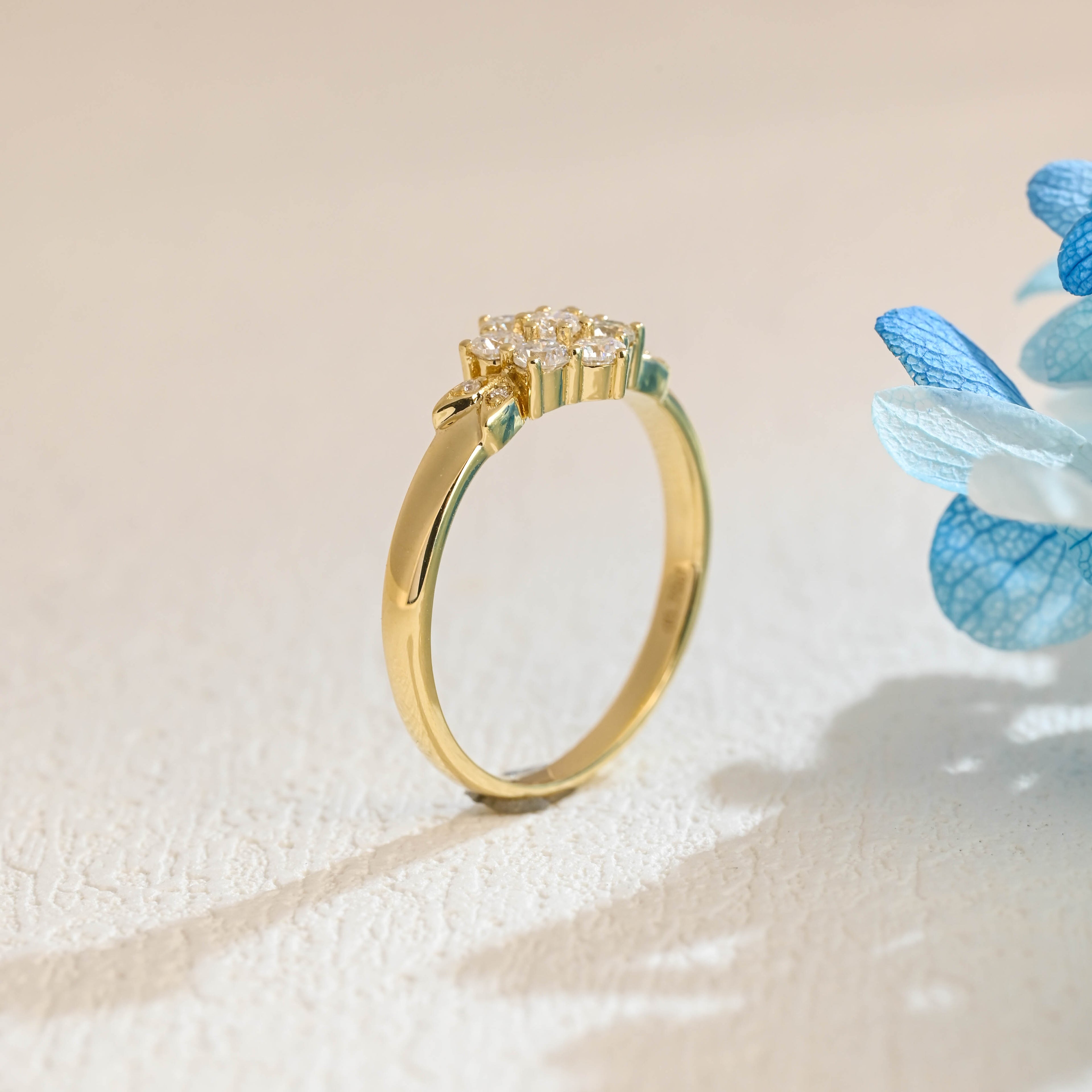 Lab Cultured Diamond Engagement Ring | Customizable Women's/Gentlemen's Wedding Bands | Eco-Friendly 14K/18K Yellow Gold/Platinum Setting