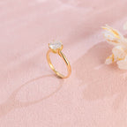 classic 6 prong round brilliant lab grown diamond solitaire engagement ring d color vs1 in 14k white gold