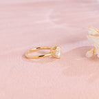 premium ethical lab grown round diamond solitaire ring with luxury gift box and igi certificate