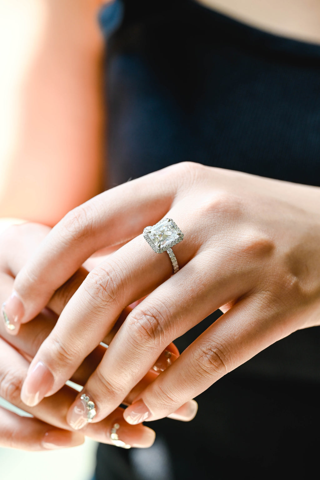 IGI Certified 1-5 Carat D Color VS1 Clarity Radiant Cut Lab Grown Diamond Engagement Ring in 14K/18K Gold or Platinum
