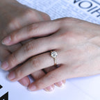 premium ethical lab grown round diamond solitaire ring with luxury gift box and igi certificate