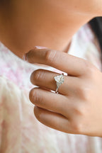IGI Certified 1-5 Carat D Color VS1 Clarity Pear Cut Lab Grown Diamond Engagement Ring in 14K/18K Gold or Platinum