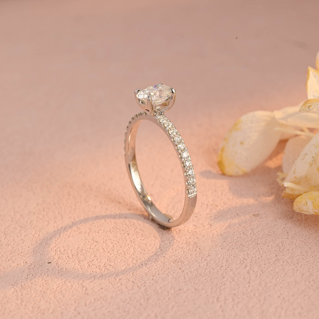 IGI Certified 1-5 Carat Oval Cut Lab Grown Diamond Ring | D VS1 EX | 14K 18K Gold & Platinum