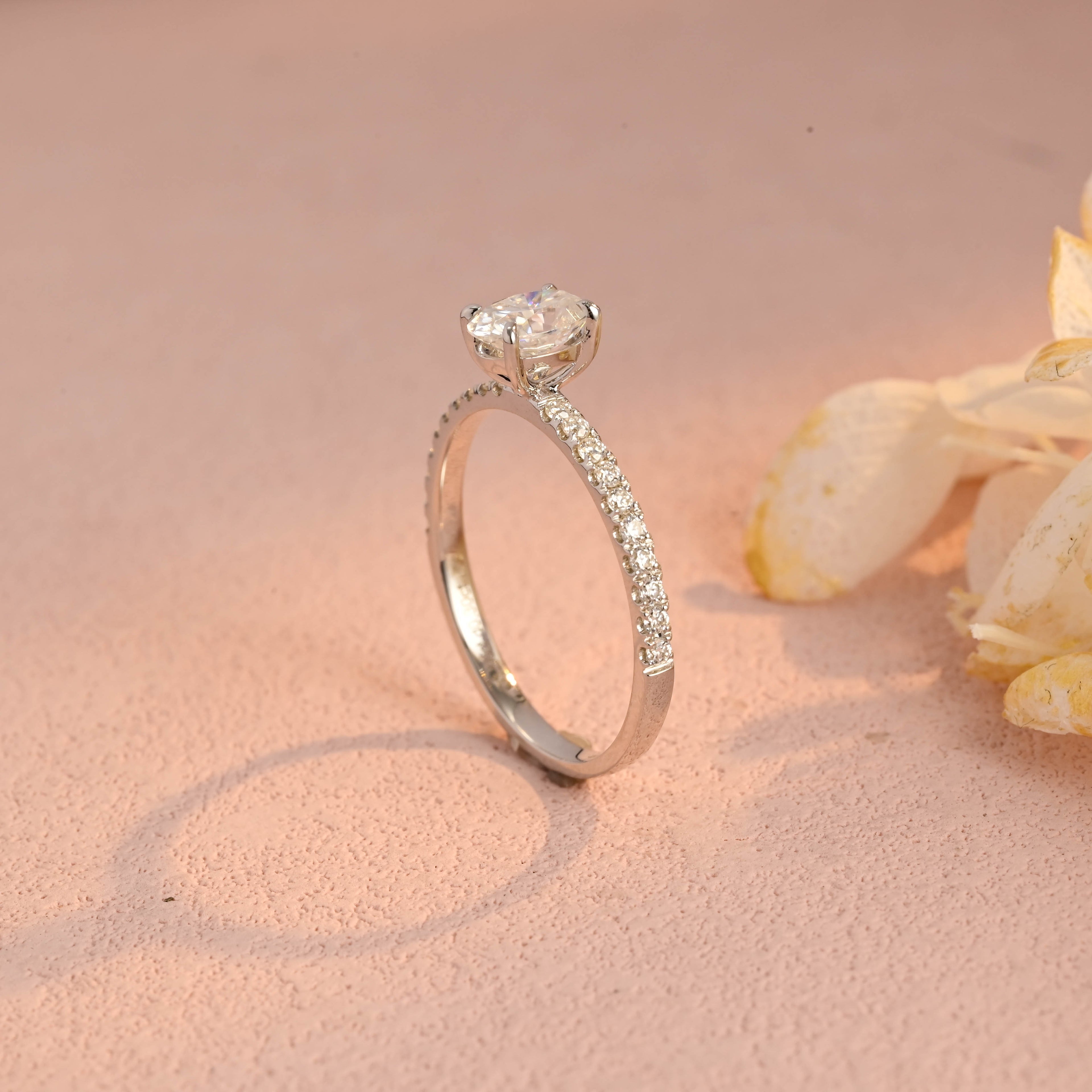 IGI Certified 1-5 Carat Oval Cut Lab Grown Diamond Ring | D VS1 EX | 14K 18K Gold & Platinum