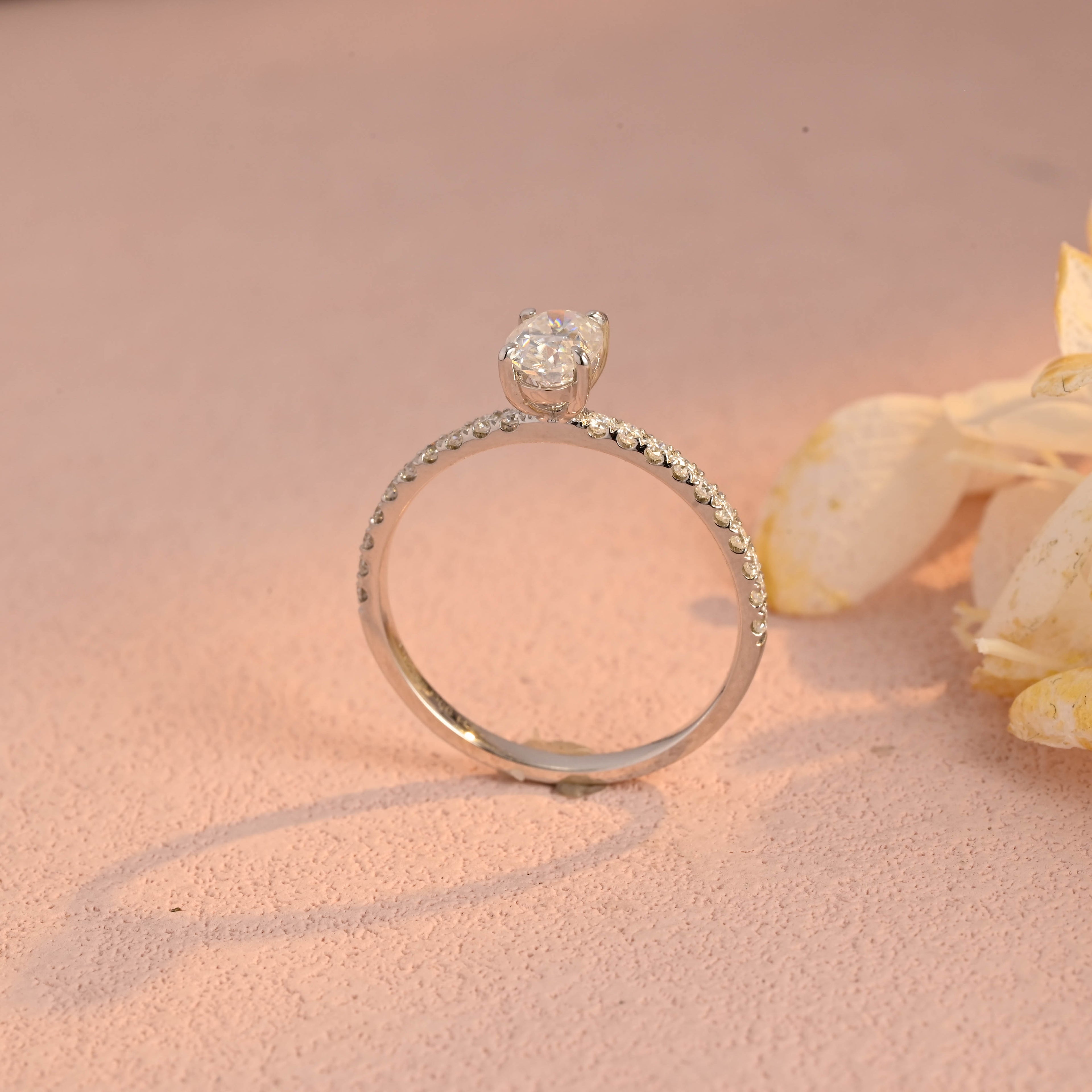 IGI Certified 1-5 Carat Oval Cut Lab Grown Diamond Ring | D VS1 EX | 14K 18K Gold & Platinum