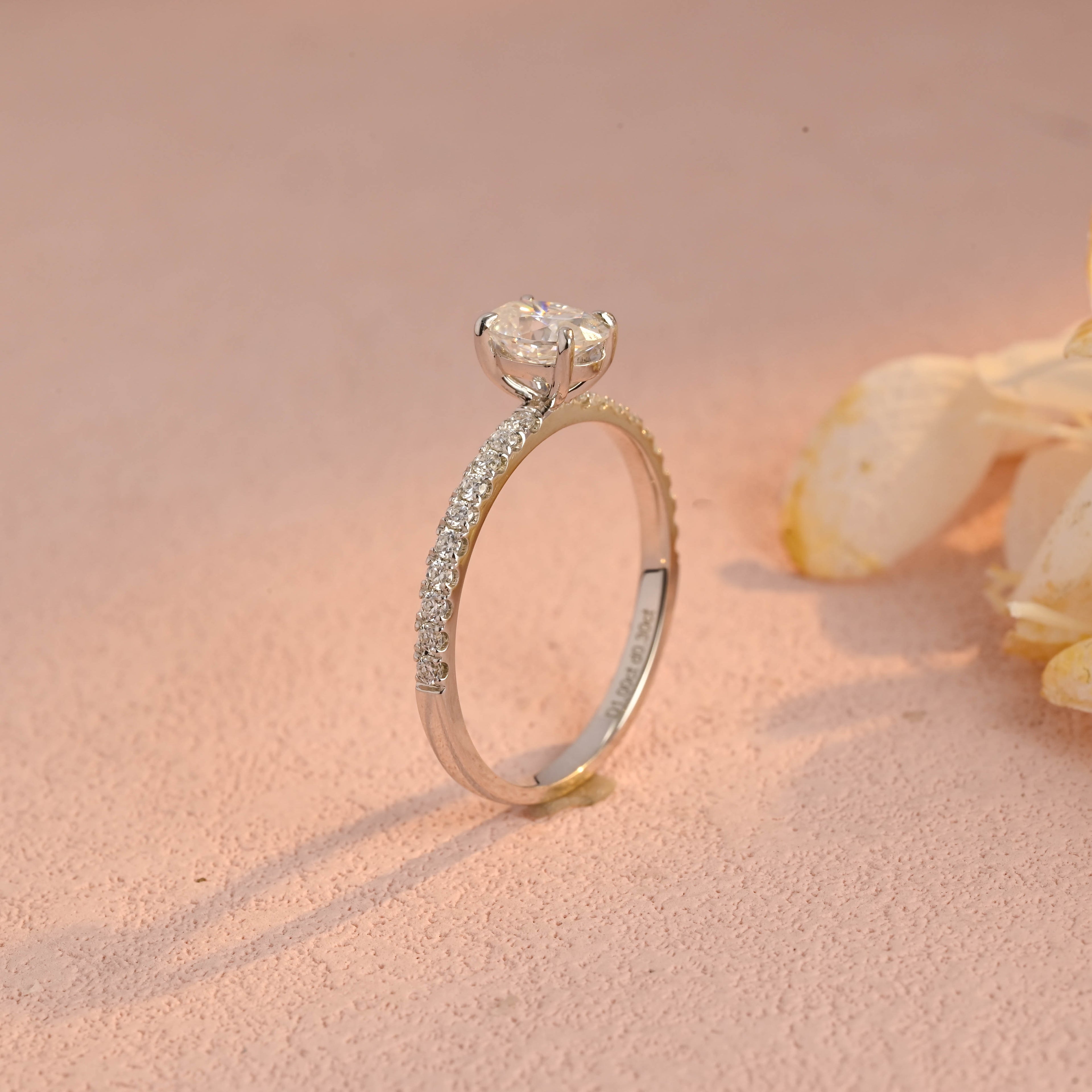 IGI Certified 1-5 Carat Oval Cut Lab Grown Diamond Ring | D VS1 EX | 14K 18K Gold & Platinum