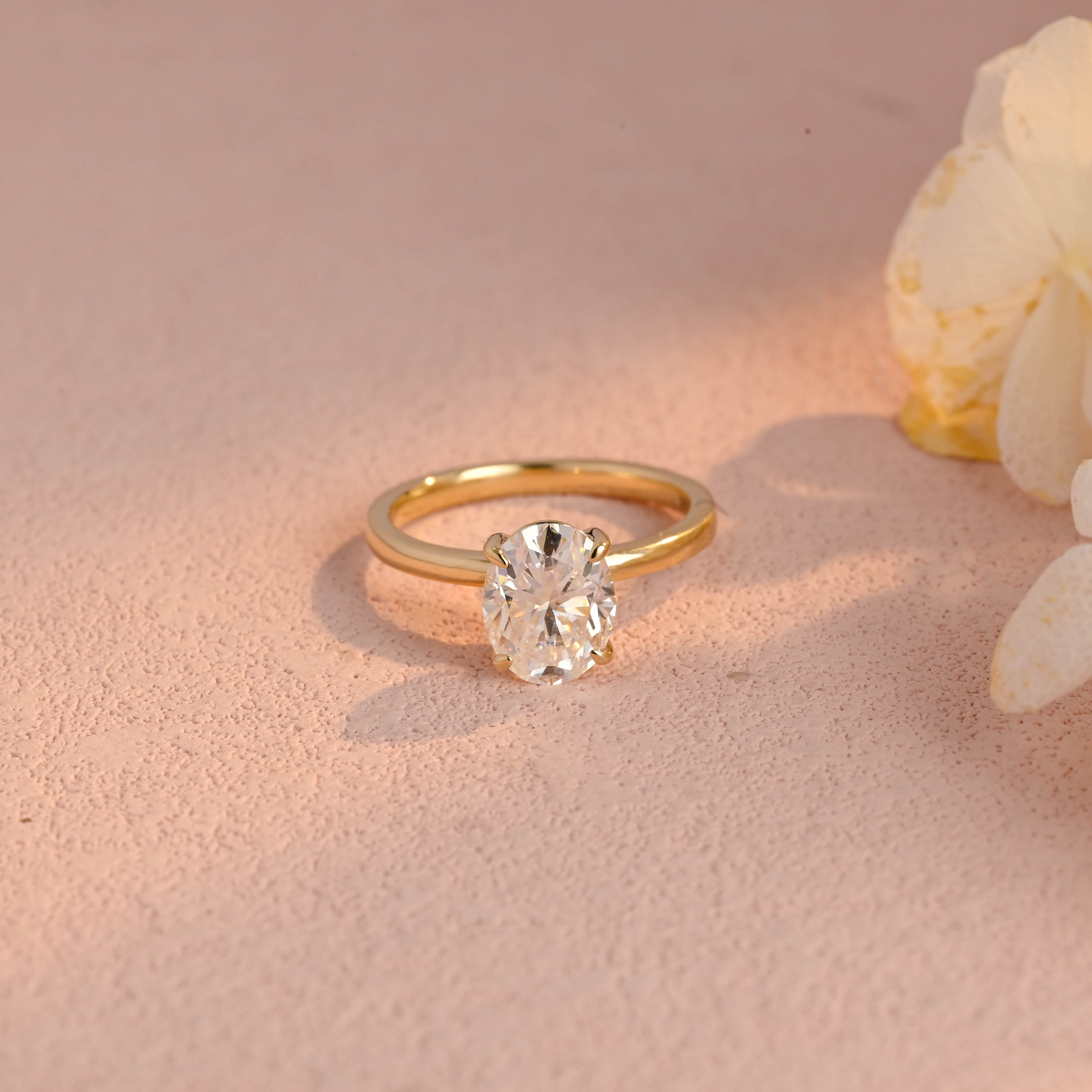 IGI Certified 1-5 Carat Oval Cut Lab Grown Diamond Ring | D VS1 EX | 14K 18K Gold & Platinum