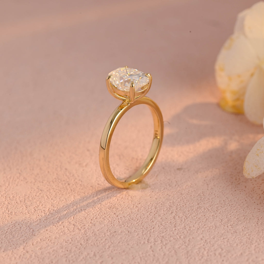 IGI Certified 1-5 Carat Oval Cut Lab Grown Diamond Ring | D VS1 EX | 14K 18K Gold & Platinum