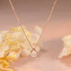 IGI Certified Pear Shaped Lab Grown Diamond Pendant Necklace | 1-5 CT | D VS1 EX | 14K 18K Gold & Platinum